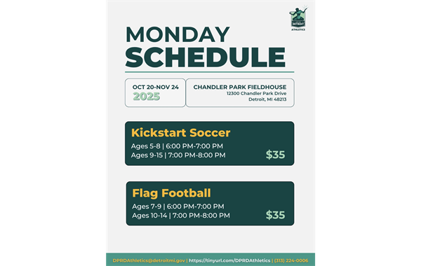 Monday sports at the Chandler Park Fieldhouse